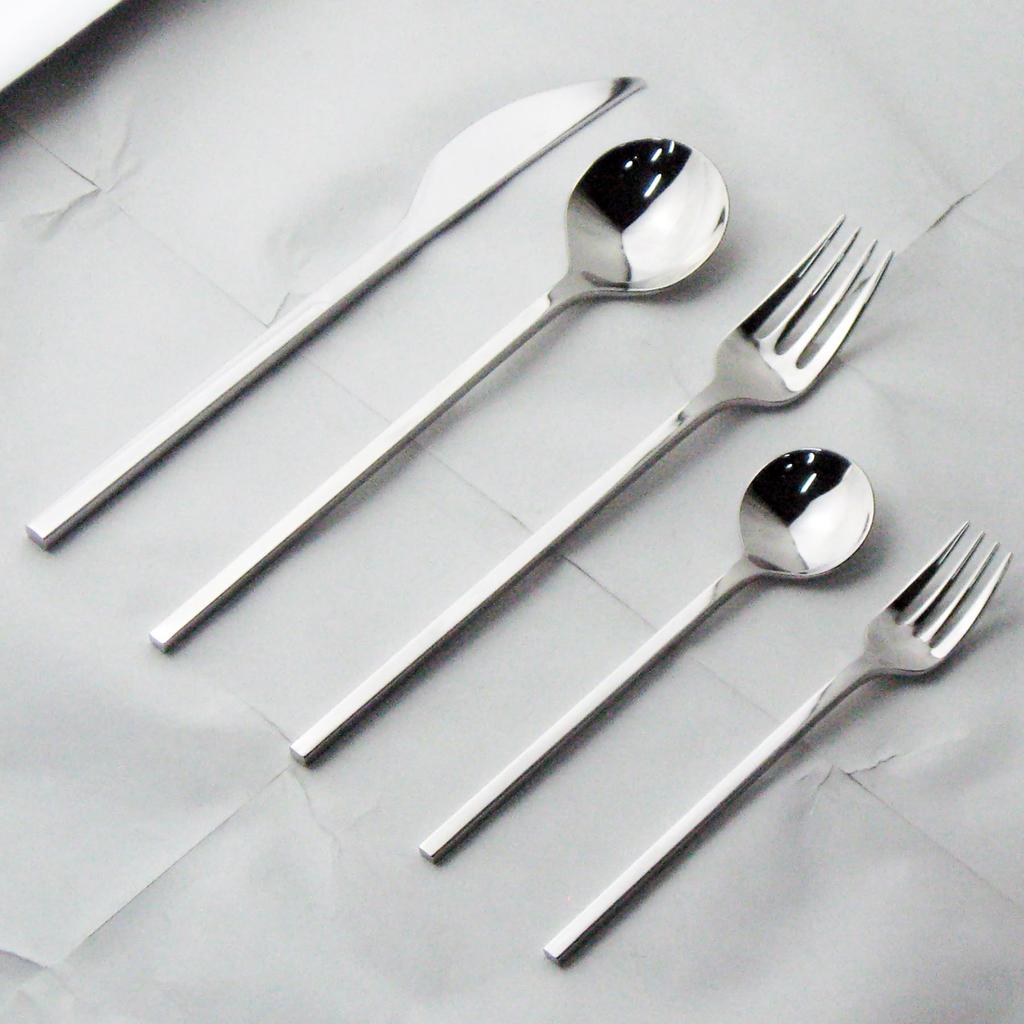 Todai Piazza Dinner Cutlery Set, 5-Piece Set for One, XM-7, Tsubame-Sanjo, Made in Japan
