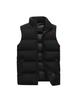 Men's Windproof Stand Collar Cotton Vest - Warm, Velvet-Lined, Casual Hong Kong Style for Autumn/Winter