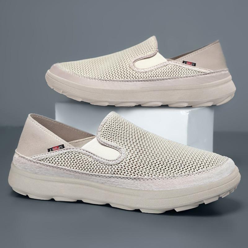 Shoes Men's summer large-size casual shoes New versatile men's shoes Old Beijing cloth shoes Lazy one-pedal dad shoes