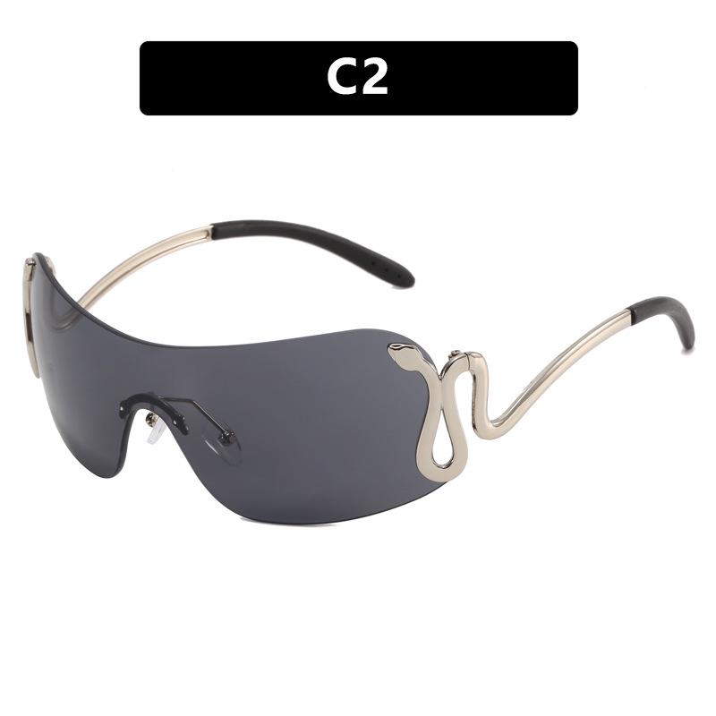 Cross-Border Spirit Snake Sunglasses 2023: Trendy Y2K Millennium European & American Style