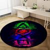 1Pc Gaming Controller Circular Print Rug - Home Decoration Carpet For Living Room Bedroom Flooring Computer Chair Area Rug
