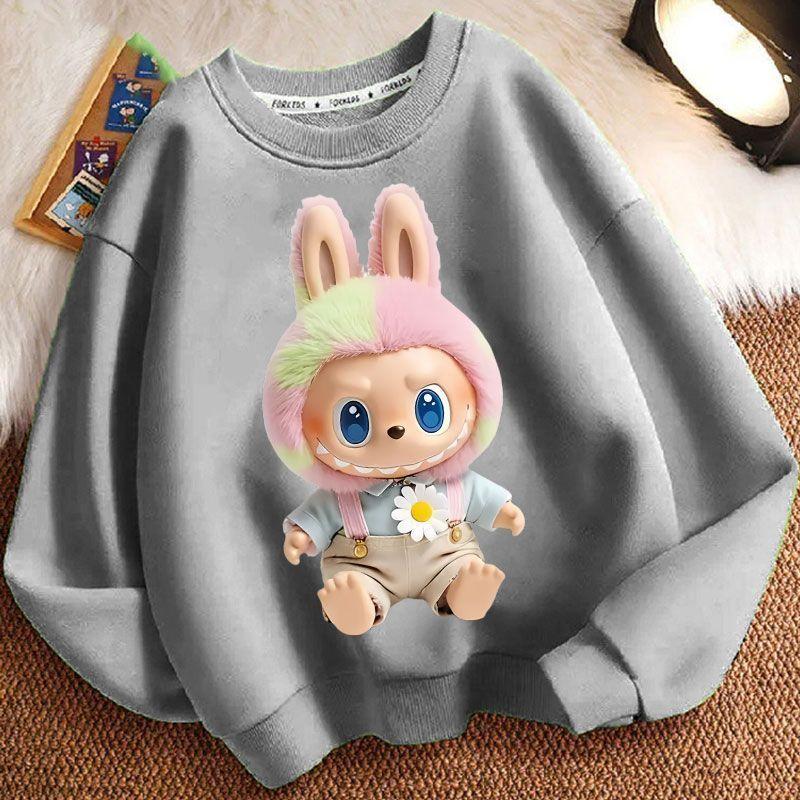 Barneklær Sweatshirts, Langermet Sweatshirts for Gutter og Jenter Om Våren og Høsten