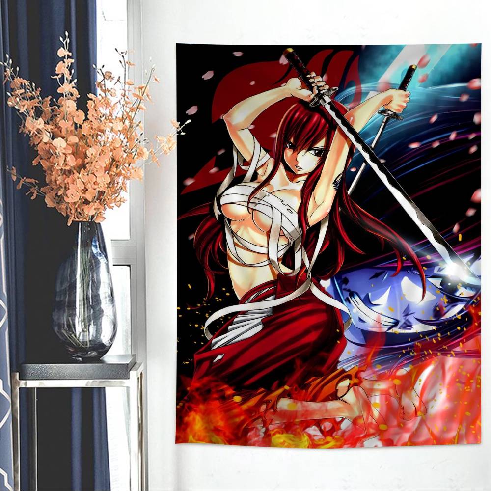 Fantasy Anime FFairy TTail DIY Wall Tapestry For Living Room Home Dorm Decor Wall Art Decor