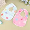 2/5Pcs Baby Cartoon Snap Waterproof Bib Super Soft Baby Bib Newborn Crystal Velvet Saliva Towel