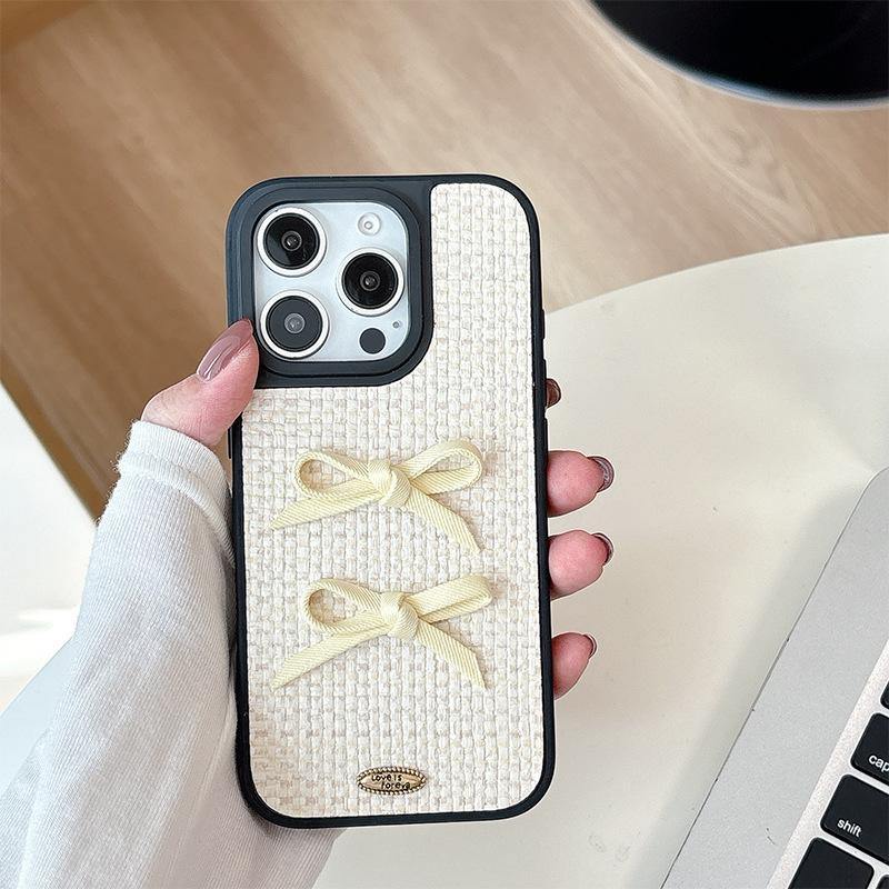 Lederschleife für Apple 17promax Handyhülle für IPhone16 High-End 15 Schlicht 13 Sturzsicher 14