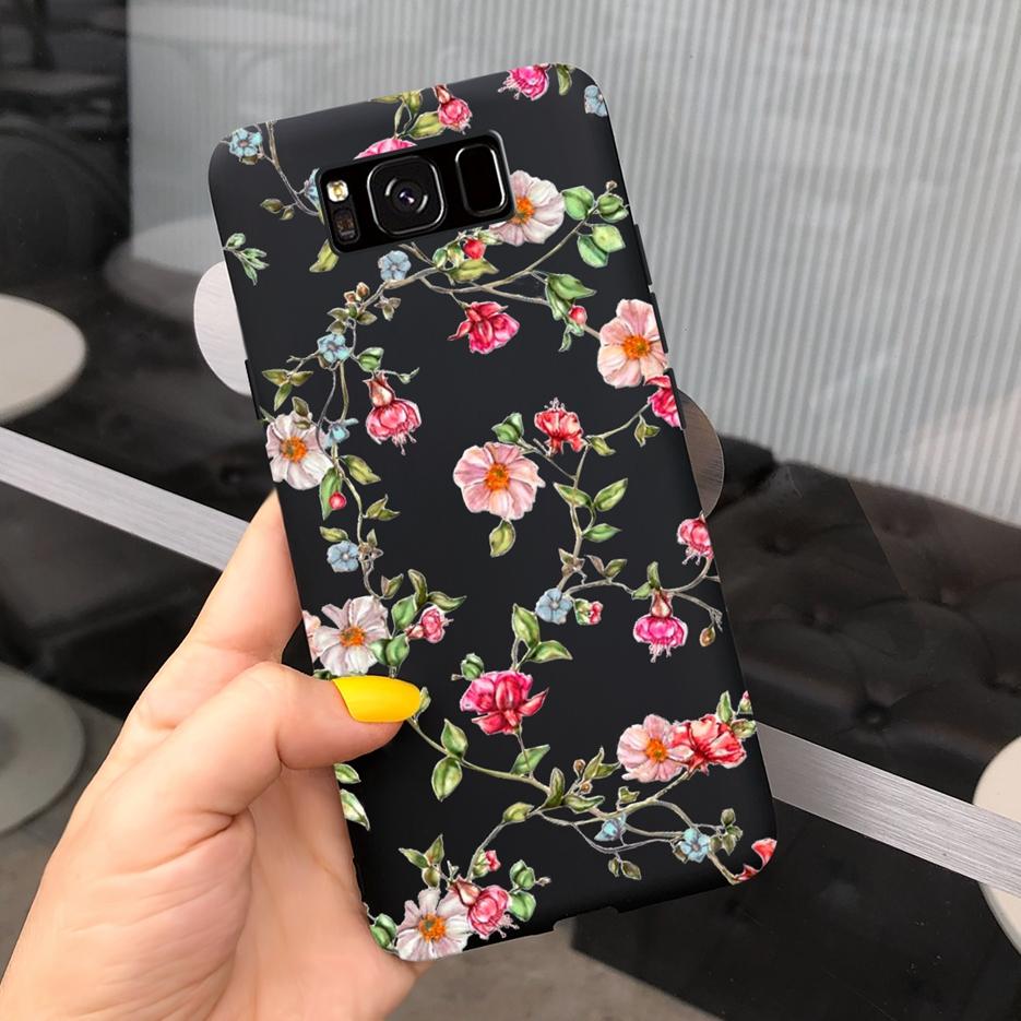 For Samsung Galaxy S8 Case Galaxy S8+ Cover Stylish Sunflower Pretty Girls Cover For Samsung S8 Plus GalaxyS8 S8+ Soft Bags Case