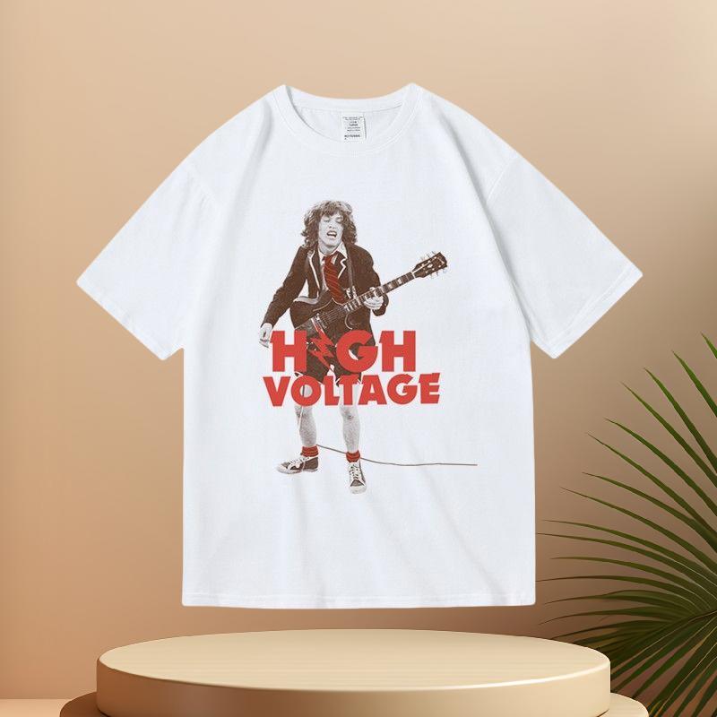 Summer New Cotton Short Sleeve Printed T-shirt for Men and Women Rock Pink Floyd Band Pink Floyd Printed T-shirt