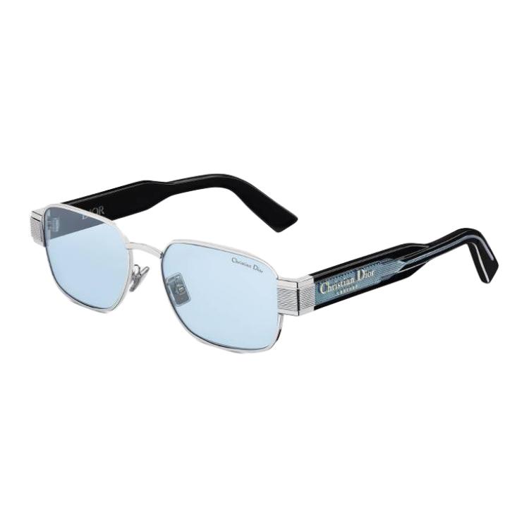 

Dior Logo Acetate Metal Rectangular Sunglasses Unisex sunglasses Black CDLBS2UXR-F0I0 54,Black