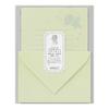 Midori Letter Floral Washi Paper with Paper 86931006 Set, Case, Green,