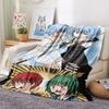 1PC Assassination Classroom Print Flannel Blanket, High quality All Seasons, Home Decor, Warmth and Comfort, Perfect for Christmas Gifts