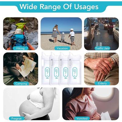Sacchetti per Urinare d'Emergenza Sacchetti Urinatoio Usa e Getta Confezione da 4 700ml Toilette Portatile Unisex Sacchetti per Urina da Viaggio Sacchetti per Vomito per Pazienti