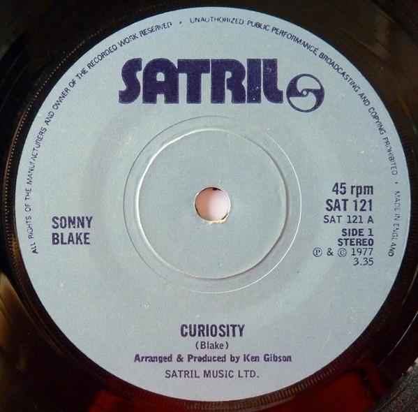 

7inch Record SONNY BLAKE Curiosity SAT121 Satril 1977 UK Rock Used