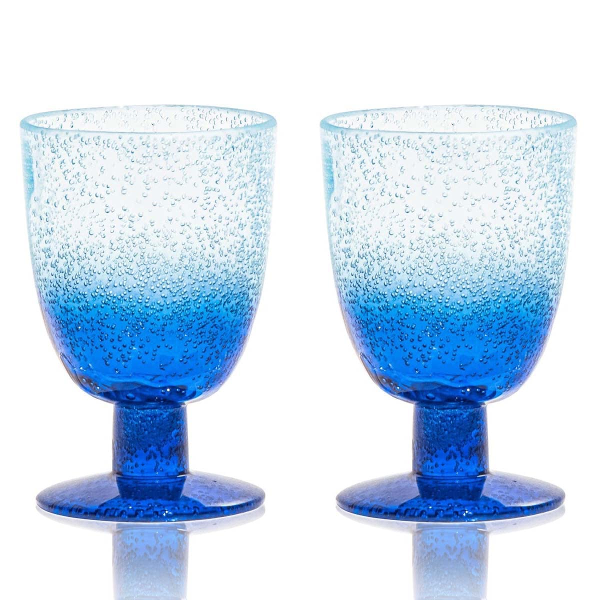 

TarHong Oceanic Ombre Бокал стеклянный 410 мл набор из 2 стаканов небьющийся пластиковый можно мыть в посудомоечной машине стильный милый легкий для кемпинга на открытом воздухе