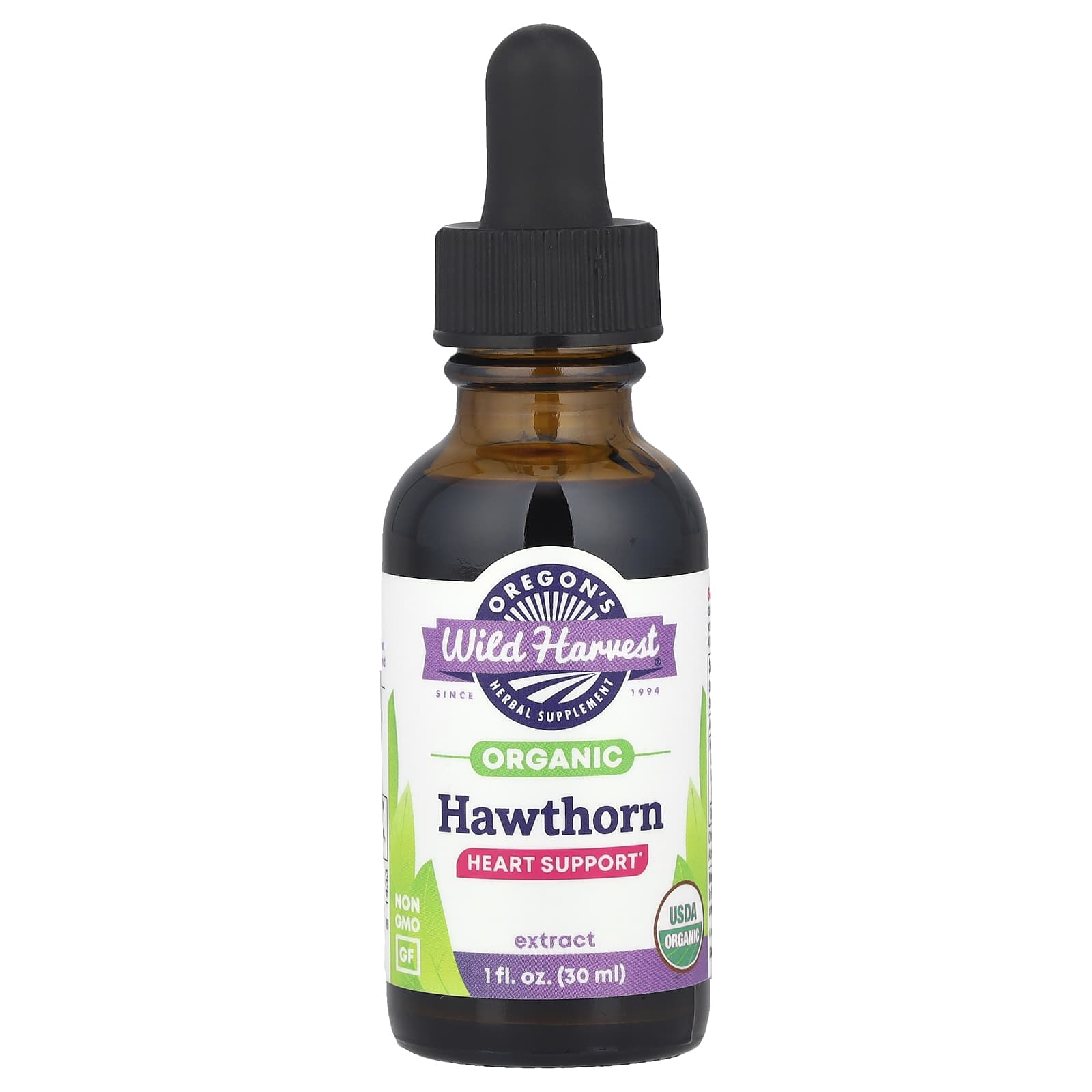 

Oregon S Wild Harvest, Organic Hawthorn Extract, 30 Ml (1 Fl Oz)