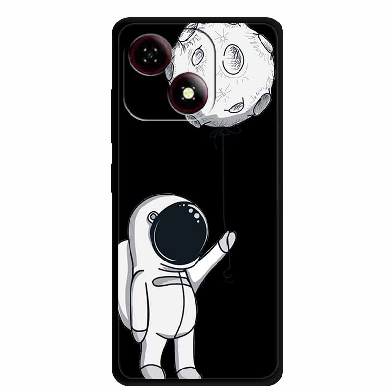 

Чехол для мобильного телефона для ZTE Blade A35E Coque Милый мультяшный расписной кот Черный силиконовый мягкий задний чехол для ZTE Blade A35 E Чехлы Сумка ZTE Blade A35E