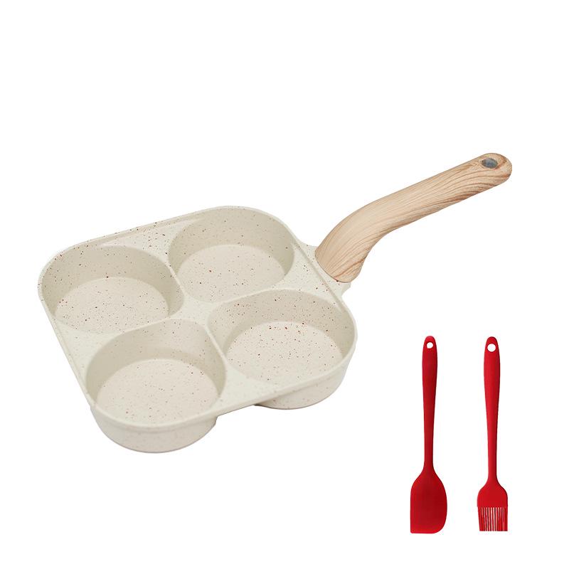 

Чотиридільна сковорода для яєць та бургерів з антипригарним покриттям з маїфанового каменю