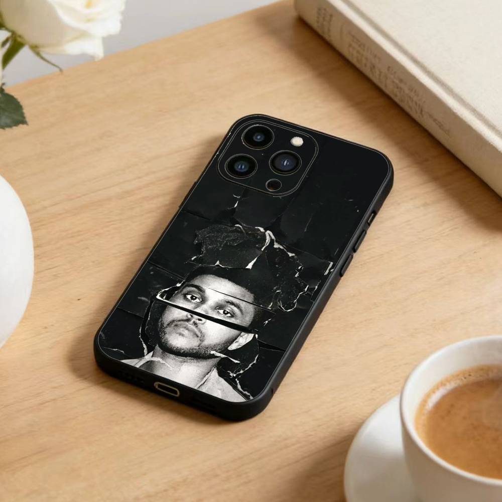 The Weeknd  Phone Case For iPhone 17 16 15 14 13 12 Max Plus Silicone Black Cover