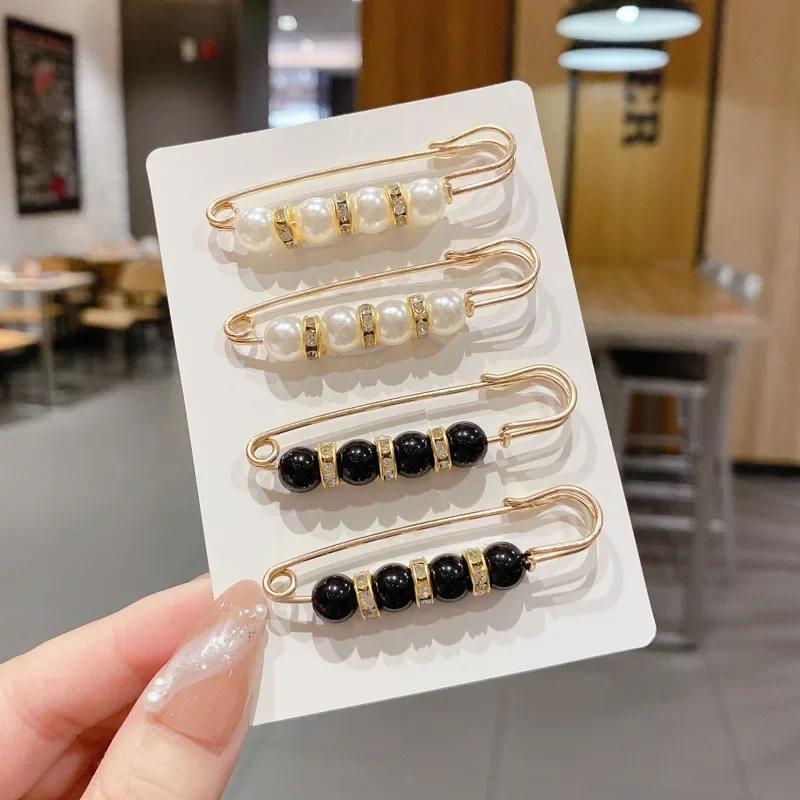 Detachable Metal Brooches for Women Pins Fastener Pants Pin Button Sewing-Free Buckles for Jeans Perfect Fit Reduce Waist