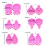 1PC Heart Star Flower Shape Resin Craft Silicone Mold Pendant Mould Earrings Moulds for Unique Necklace and Earring