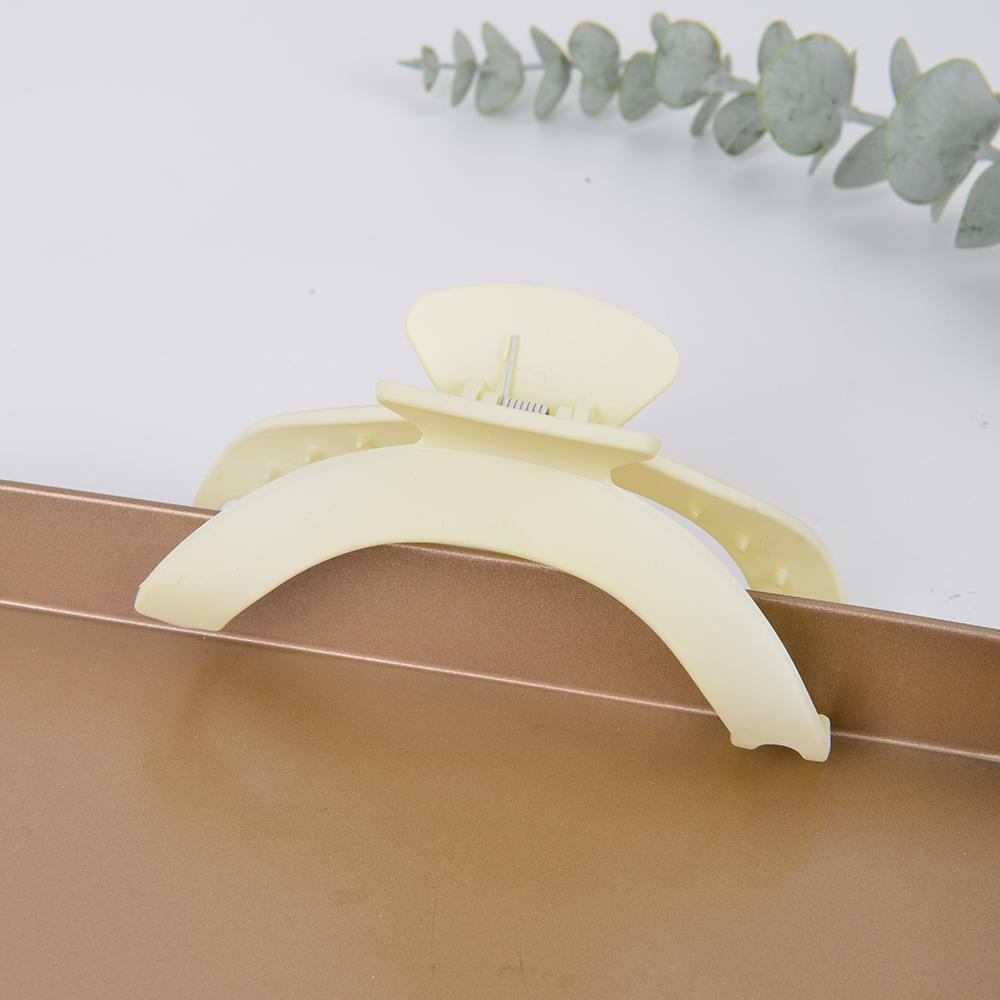 3pcs Curved Hair Clip Large Simple Back of the Head Hair Clip Sandblasted High-end Hair Clip for Women