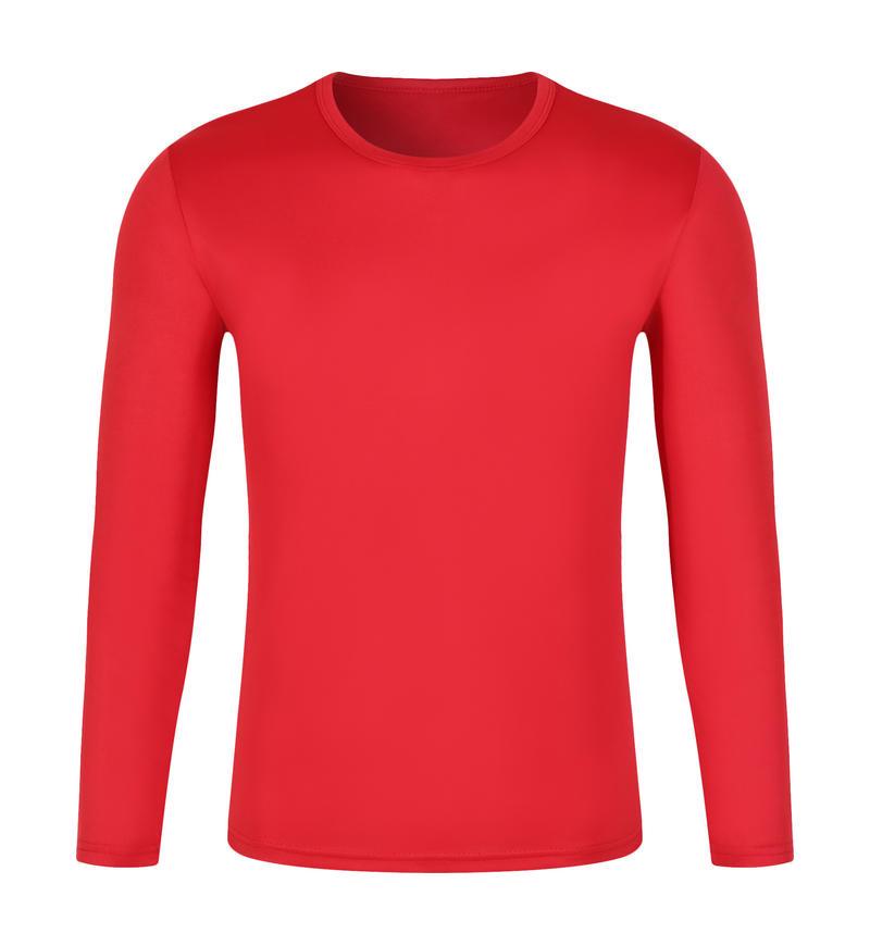 

2025 Quick-Dry Crew Neck Summer Team Building Long Sleeve T-Shirt with Logo for Men and Women L красный