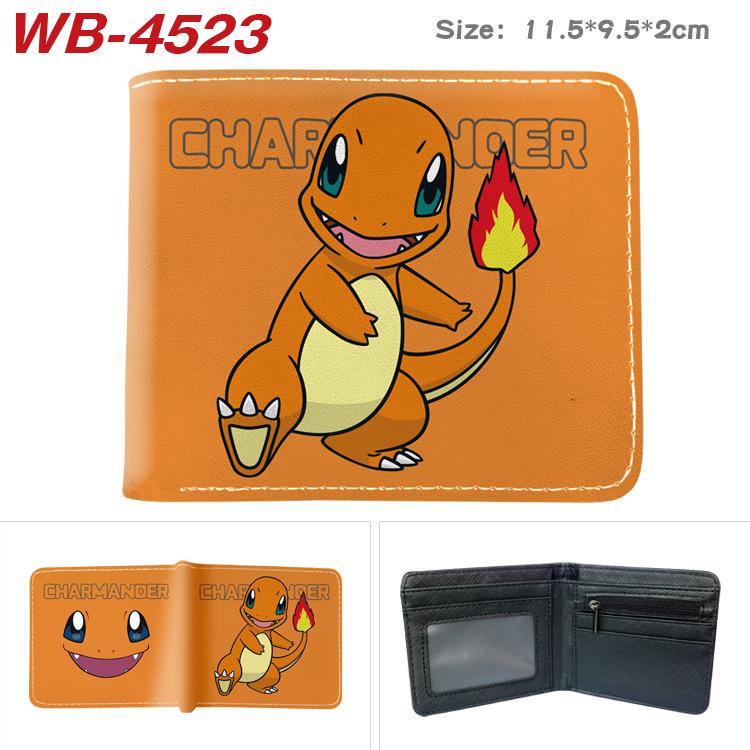 Pokemon Full Color Short Card Holder Coin Purse Bifold Wallet Cute Anime Peripheral Change Pouch