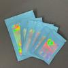 Clear Resealable Holographic Colorful Packaging Bags Foil Pouch Smell Proof Bags Sealing Bag