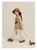 Libu Girl's Retro Corduroy Pants - Soft, Skin-Friendly, Windproof, Warm, Loose-Fit Straight-Leg for Autumn