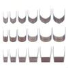 18Pcs Leather Corner Punching Tool Carbon Steel Corner Cutter Leather Puncher X3UC