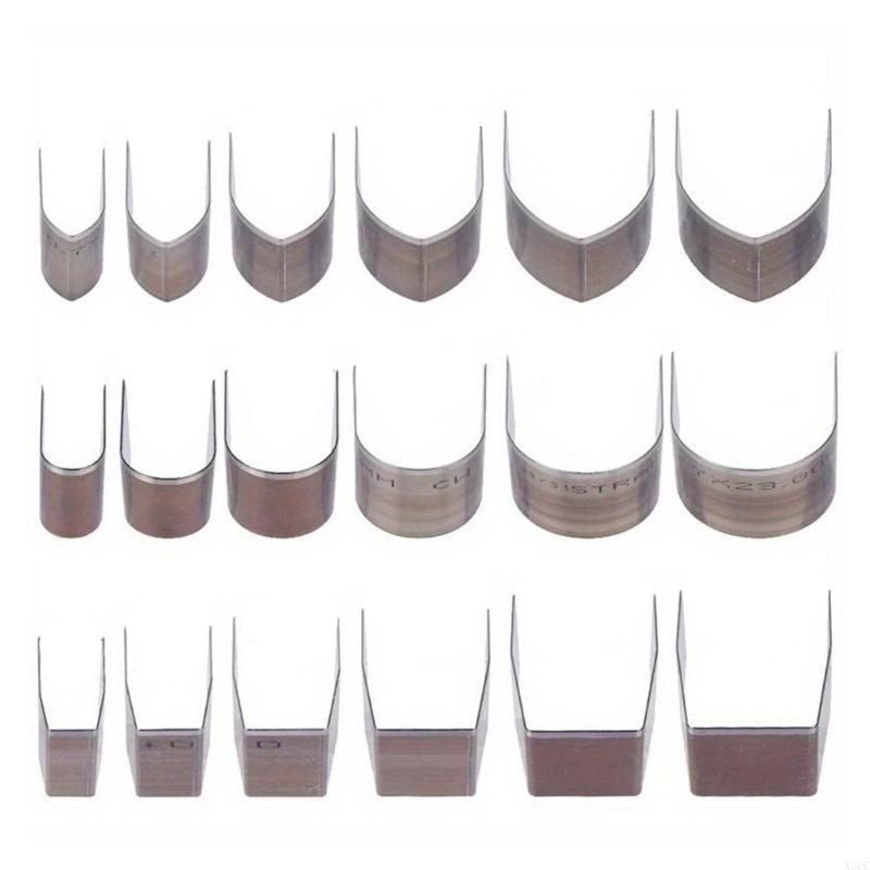 

18Pcs Leather Corner Punching Tool Carbon Steel Corner Cutter Leather Puncher X3UC CN