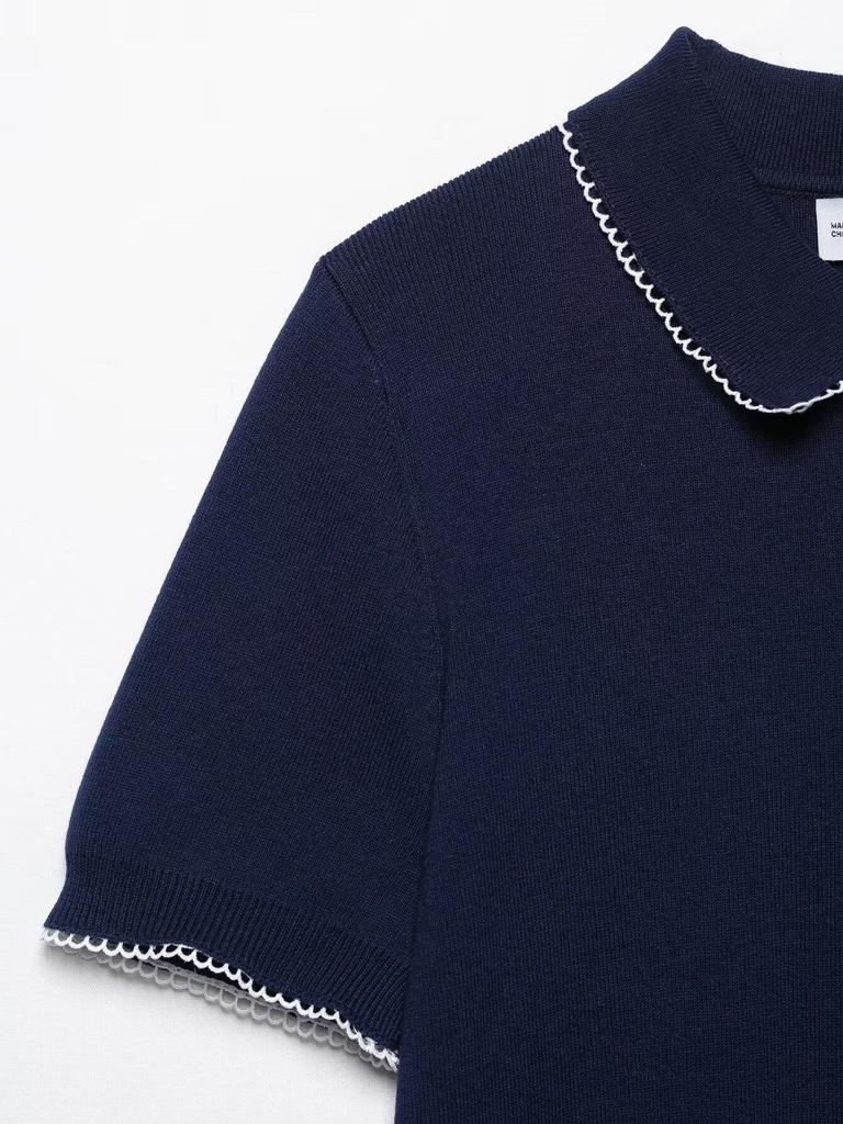 Spring 2025 Women's European & American Style Knit Top: Fashionable, Simple, Versatile