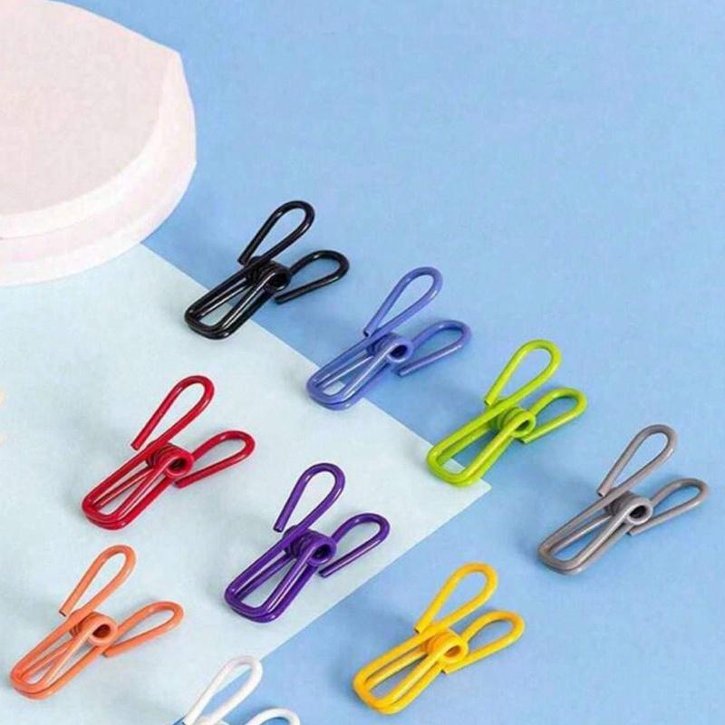 10pcs Nail Extension Gel Mold & Fixing Clip Set