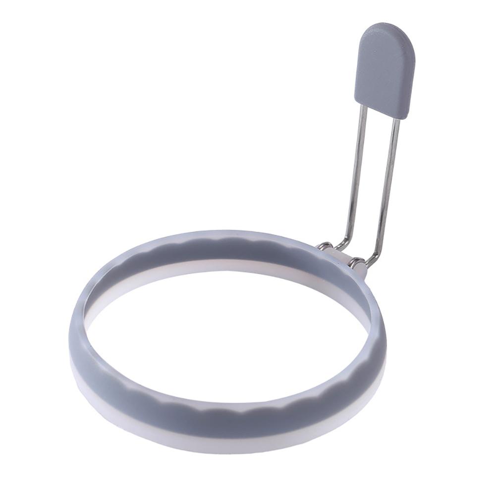 New Silicone Nylon Egg Ring Round Omelette Burger Patty Mold Translucent Frying Baking Practical Tool Sense of Ritual Egg Ring