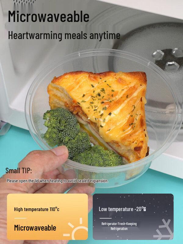 ZISIZ Thickened Disposable Paper Lunch Box