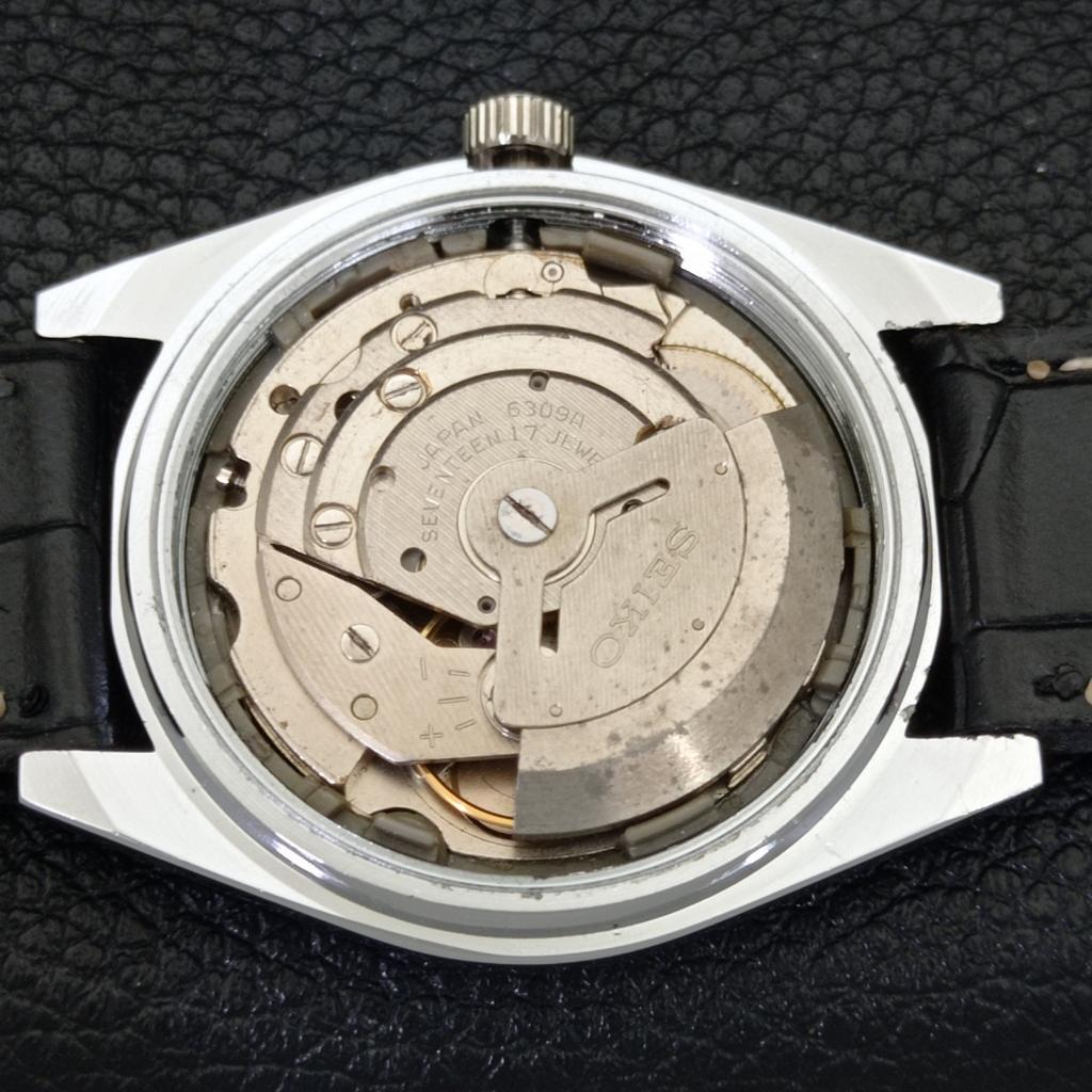 VINTAGE REFURBISHED SEIKO 5 AUTOMATIC JAPAN MENS BLACK DIAL WATCH A440635-9 Sk-a440635-1
