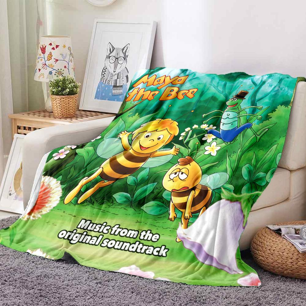 Maya Bee Blanket, High quality Comfortable for All Seasons, Home Decor, Warmth and Comfort