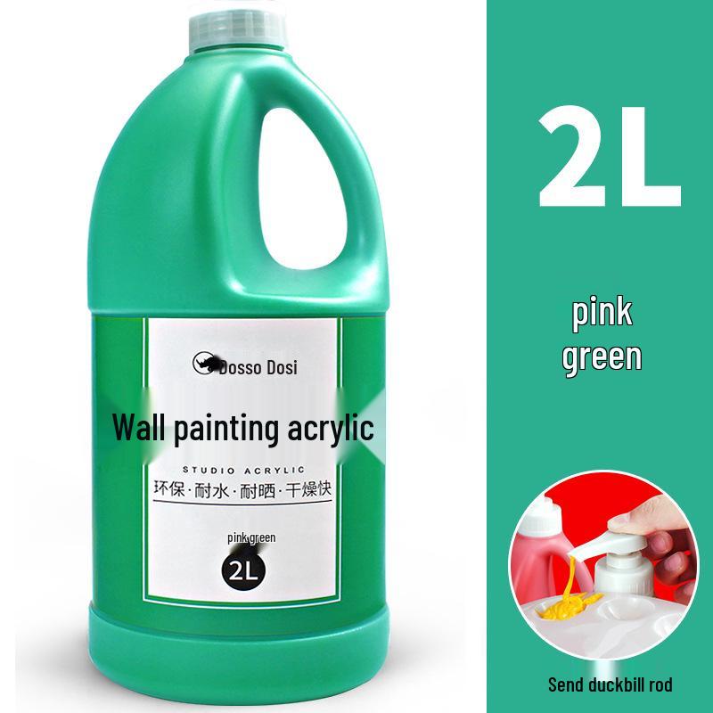 2L Acrylic Paint Bucket for Wall, Textile & Graffiti DIY Projects
