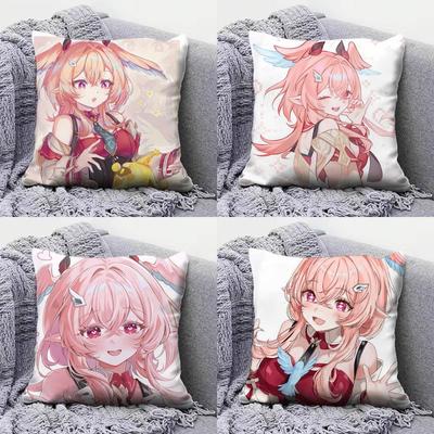 Linnea Cute Genshin Impact Home Sofa Cushion Covers And Aecorative Custom Pillow Covers