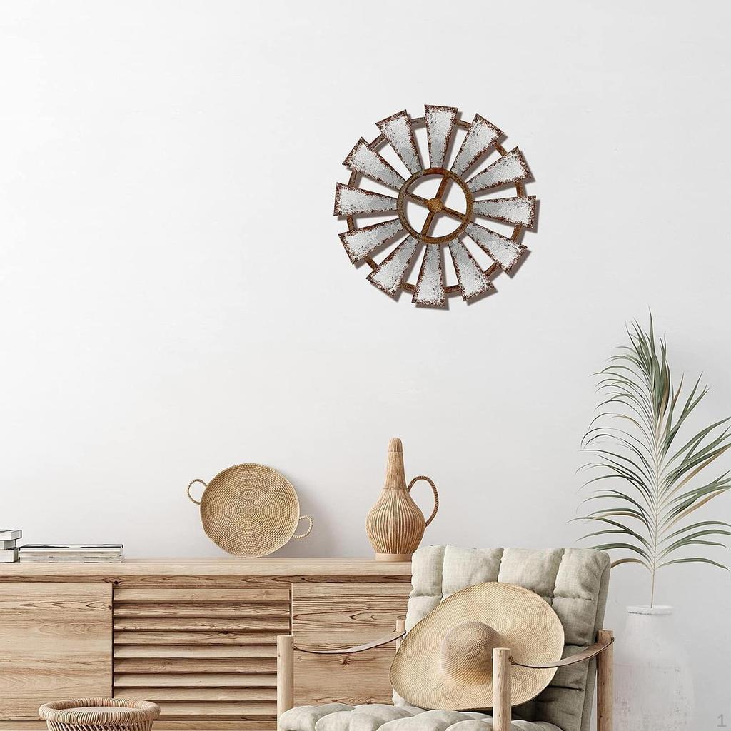 Ahşap Yeldeğirmeni Duvar Sanatı Dekor Ev Oturma Odası ve Veranda için