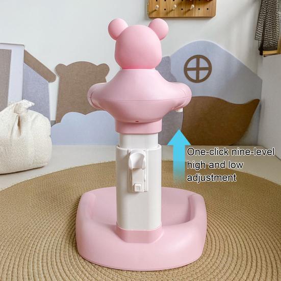 Babybadewannenständer mit stabiler Struktur Ergonomisches Design Rutschfest Sicherheit Höhenverstellbar Rückenlehne Babybadeturm