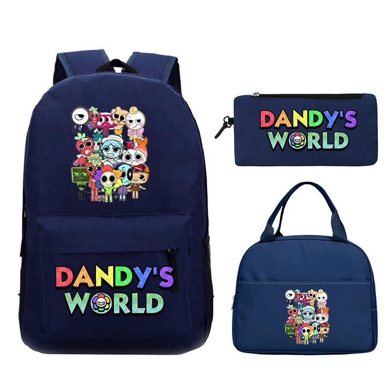 Sac d'étudiant Sac à crayons décontracté Sac à lunch Impression personnalisée Dandy'S World Around
