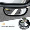 360Degree Stick On Blind Spot Mirror Car Reverse Parking Wide Angle Convex Rear View Rearview Auxiliary Auto Accessories