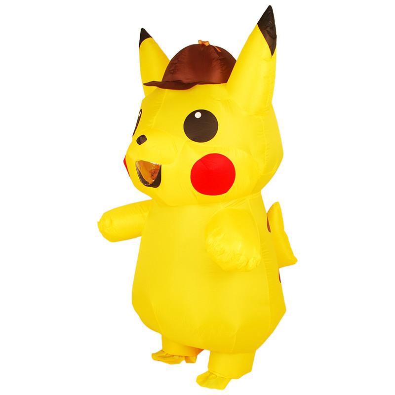 Vielseitiges aufblasbares Kostüm Detektiv Pikachu für Kinder und Erwachsene mit zeitlosem Charme für jeden Anlass