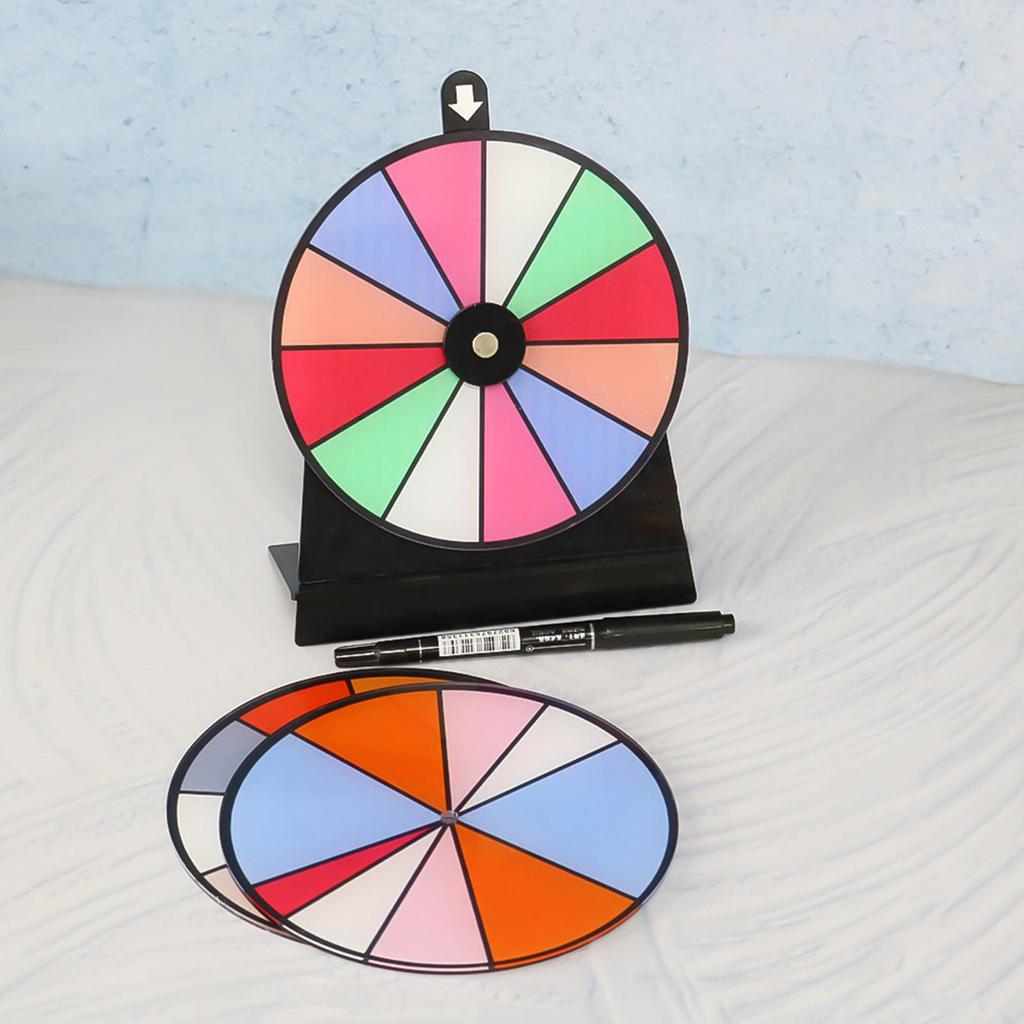 Spin Wheel For Prizes 15x20cm DIY Color Dry Erase Lottery Activity Turntable Draw Spining Prize Lucky Wheel Of Fortune Game