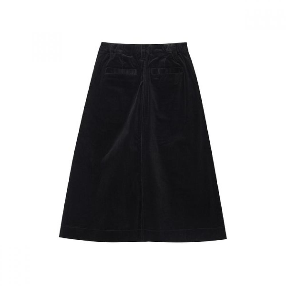 KANGOL Women S Corduroy Cargo Skirt 8121 Black