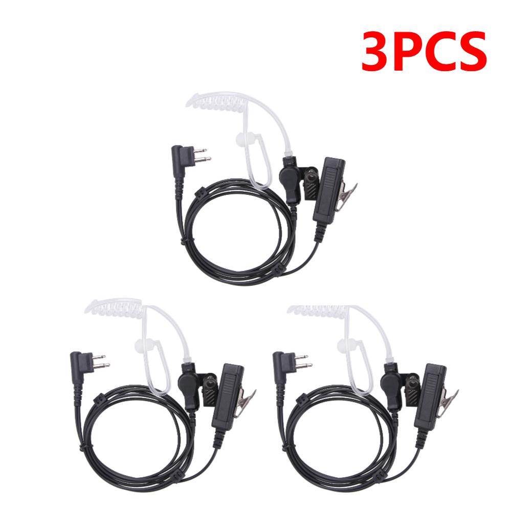1-40 Stück 2-Pin Röhren-Ohrhörer-Headset für Motorola Funkgeräte Geräuschunterdrückendes Mikrofon für Wander-Teamwork-Überwachung