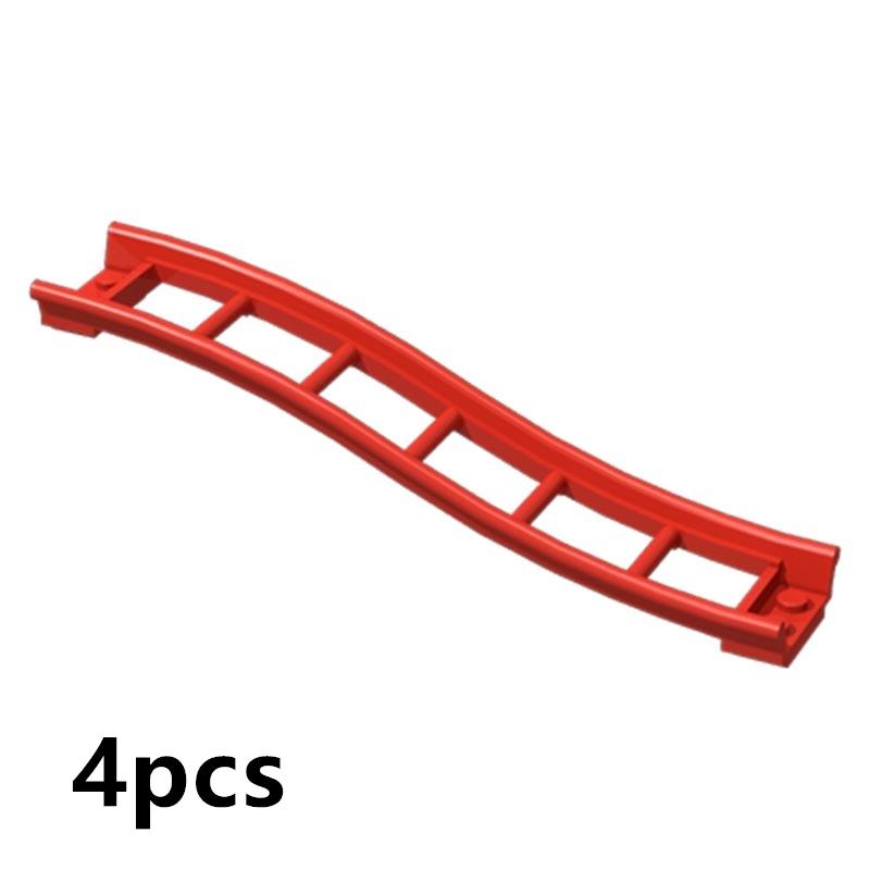 Track Roller Coaster Rail Bow Slope Shaft Edges Brick Part Building Block Toys Compatible 25061 26559 26560 26561 34738 26022