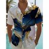 Herren Retro Muster 3D Druck Hemd Button-Up Hemd Freizeithemd Sommerhemd Kurzarm Tägliche Urlaubsbekleidung