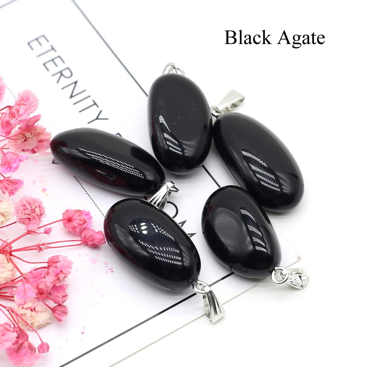 

5 шт., Богемский хрустальный кулон с целительным рейки, уникальная энергия натурального камня агата, подвески для ожерелья своими руками, брелок, аксессуары, подарки для творчества 5Pcs/Set-1.5x2.5cm