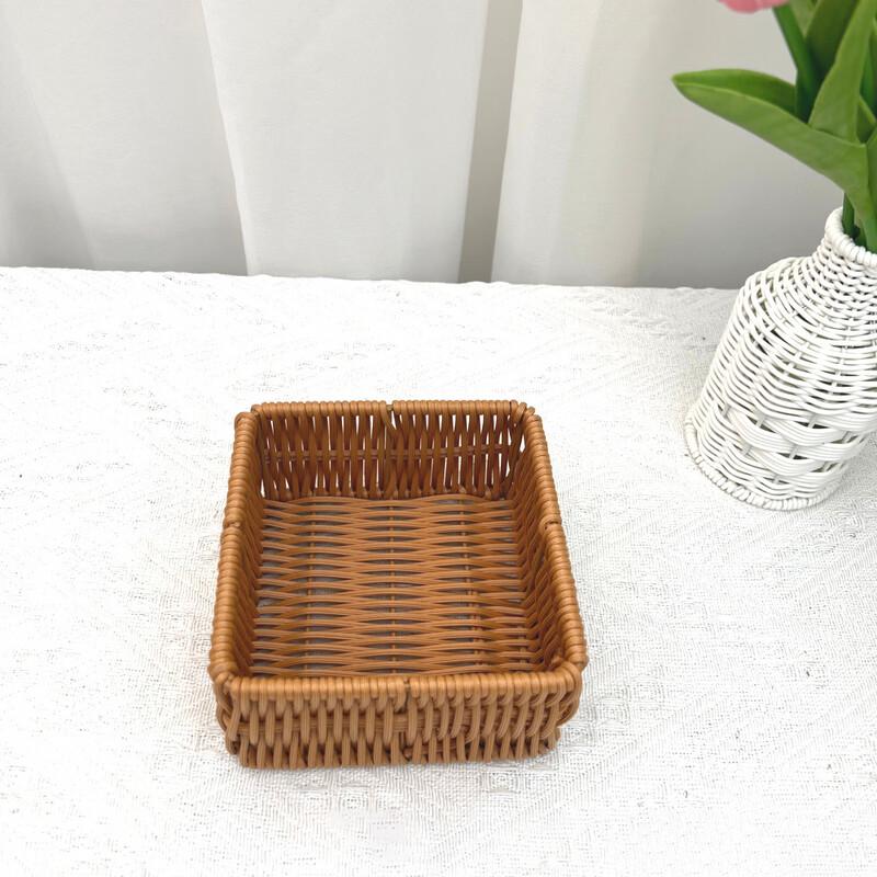 Plastic Woven Snack Serving Basket